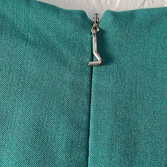 Tibi Midori Florence Green Mini Dress Puff long sleeve Size 6 - Picture 5 of 12